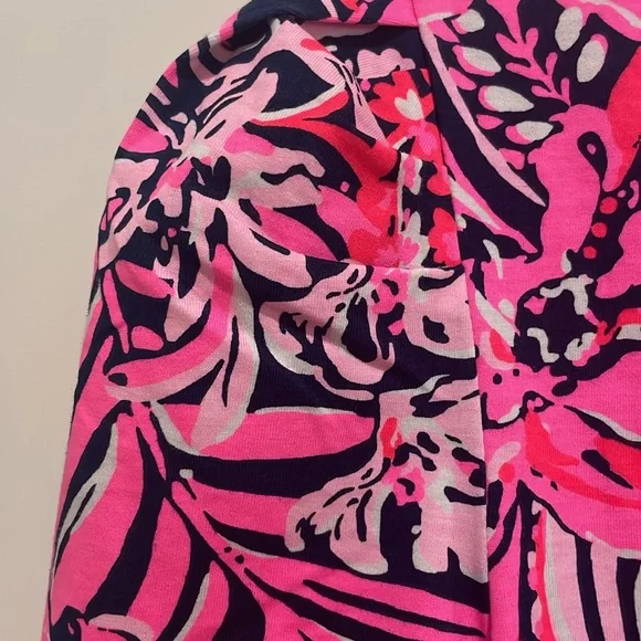 Lilly Pulitzer dress, size L, NWT, Low Tide Navy, slight puff in sleeve☀️ - Picture 4 of 5